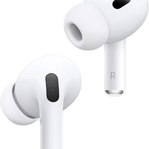 Apple AirPods Pro 2 Auricolari wireless, Auricolari Bluetooth, Cancellazione attiva del rumore, Funzione Apparecchio acustico, Trasparenza, Audio spaziale personalizzato, Alta fedeltà, Ricarica USB-C