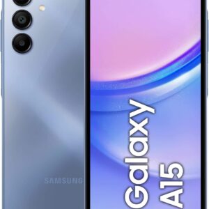 Samsung Galaxy A15, Smartphone Android 14, Display Super AMOLED 6.5″ FHD+, 4GB RAM, 128GB, memoria interna espandibile fino a 1TB, Batteria 5.000 mAh, Blue [Versione Italiana]