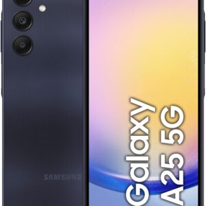 Samsung Galaxy A25 5G, Smartphone Android 14, Display Super AMOLED 6.5″ FHD+, 6GB RAM, 128GB, memoria interna espandibile fino a 1TB, Batteria 5.000 mAh, Blue Black [Versione Italiana]