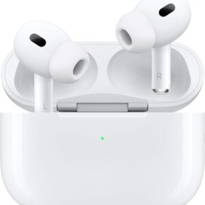 Apple AirPods Pro 2 Auricolari wireless, Auricolari Bluetooth, Cancellazione attiva del rumore, Funzione Apparecchio acustico, Trasparenza, Audio spaziale personalizzato, Alta fedeltà, Ricarica USB-C