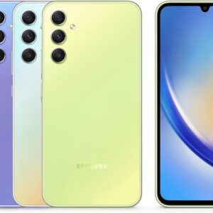 Samsung Galaxy A34 5G Smartphone Android, Display FHD+ Super AMOLED 6.6”, 6GB RAM e 128GB di memoria interna espandibile, Batteria 5.000 mAh, Awesome Graphite [Versione Italiana]