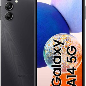 Samsung Galaxy A14 5G Smartphone Android, Display LCD FHD+ 6.6″, 4GB RAM, 64GB Memoria interna espandibile, Batteria 5.000 mAh, Black [Versione italiana]