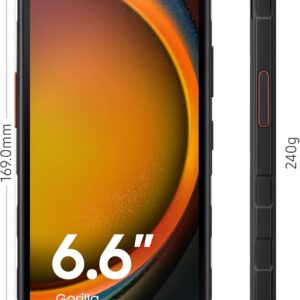 Samsung Galaxy XCover7 5G Smartphone Android Resistenza IP68, Display da 6.6”, RAM 6GB, 128 GB di Memoria Interna Espandibile, Batteria 4.050 mAh, Nero [Versione italiana]
