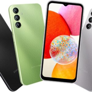 Samsung Galaxy A14 Smartphone Android, Display LCD FHD+ 6.6″, 4GB RAM, 128GB Memoria interna espandibile, Batteria 5.000 mAh, Light Green [Versione italiana]