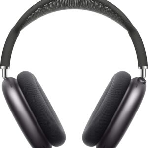 Apple AirPods Max Cuffie wireless over-ear, Cancellazione attiva del rumore di livello pro, Modalità Trasparenza, Audio spaziale personalizzato, Ricarica USB-C, Cuffie Bluetooth, Grigio siderale