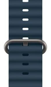 Apple Watch Band – Ocean Band – 49 mm – Azzurro – Misura unica (adatta alla maggior parte dei polsi)