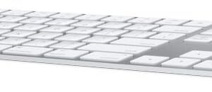 Apple Magic Keyboard con tastierino numerico: Bluetooth, ricaricabile. Compatibile con Mac, iPad o iPhone; Francese, argento