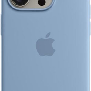 Apple Custodia MagSafe in silicone per iPhone 15 Pro – Blu inverno ​​​​​​​