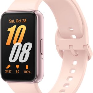 Samsung Galaxy Fit3 fitness band, batteria a lunga durata, rilevamento cadute/SOS, barometro, IP68, monitoraggio sonno, oltre 100 esercizi, gestione notifiche/musica, Pink Gold [Versione italiana]