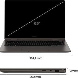 Samsung Galaxy Book3 360 Laptop, 13.3″ Super AMOLED, S Pen, Intel EVO, Intel Core i7-1340P 13th gen, 16GB RAM, 512GB SSD, Windows 11 Home, Graphite [Versione italiana]