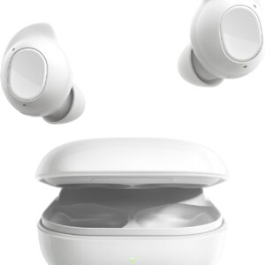 Samsung Galaxy Buds FE Cuffie Bluetooth True Wireless, Cancellazione attiva dei rumori (ANC), Fit Ergonomico, 3 Microfoni, Controlli touch, Bassi profondi, White 2023 [Versione Italiana]
