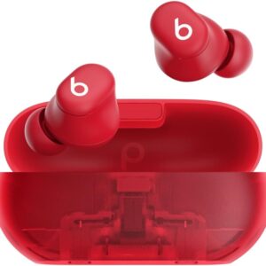 beats Solo Buds — Auricolari Bluetooth Wireless | 18 ore di autonomia | Compatibilità Apple e Android | Microfono integrato – Rosso trasparente