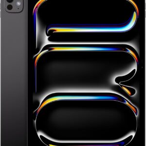 Apple iPad Pro 11″ (M4): display Ultra Retina XDR, 256GB, fotocamera frontale orizzontale da 12MP, fotocamera posteriore da 12MP, scanner LiDAR, Wi-Fi 6E, Face ID, Vetro standard — Nero siderale