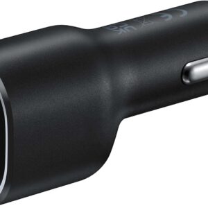 Samsung EP-L4020 Caricatore da viaggio per auto 40W, 2 porte USB e USB-C, Nero