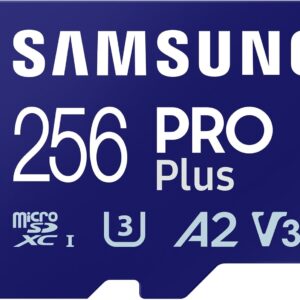 Samsung Memorie MB-MD256SA PRO Plus Scheda MicroSD da 256GB, UHS-I U3, Fino a 180 MB/s