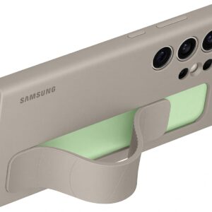 Samsung Standing Grip Case cover con cinturino e funzione cavalletto per Galaxy S24 Ultra, Taupe