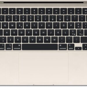 Apple laptop MacBook Air 13″ con chip M3 (2024): display Liquid Retina 13,6″, memoria unificata 8GB, archiviazione SSD 256GB, videocamera FaceTime HD 1080p, Touch ID; Galassia