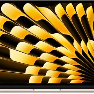 Apple laptop MacBook Air 13″ con chip M3 (2024): display Liquid Retina 13,6″, memoria unificata 8GB, archiviazione SSD 256GB, videocamera FaceTime HD 1080p, Touch ID; Galassia