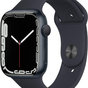 Apple Watch Series 7 (GPS, 45MM) – Cassa in alluminio Midnight con cinturino Midnight Sport (Ricondizionato)