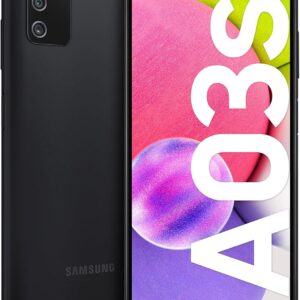 Samsung Galaxy A03s Smartphone Android, Display Infinity-V HD+ da 6,5 Pollici, 3 GB di RAM e 32 GB di Memoria Interna Espandibile, Batteria da 5.000 mAh, Nero [Versione Italiana]