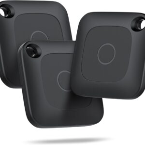 Hoxe Air Tracker Tag, Smart Tag Funziona con Apple Dov’è App (Solo iOS), Localizzatore Chiavi, Trova Oggetti per Valigie/Bagagli, Bip Forte, Batteria Sostituibile, Impermeabile Key Finder, 3-Pezzo