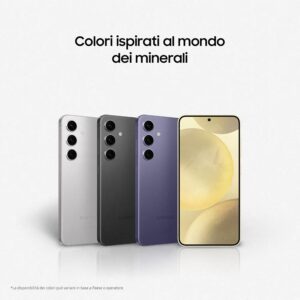 Samsung Galaxy S24 Smartphone AI, Caricatore incluso, Display 6.2” FHD+ Dynamic AMOLED 2X, Fotocamera 50MP, RAM 8GB, 256GB, 4.000 mAh, Onyx Black [Versione italiana]