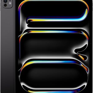 Apple iPad Pro 13″ (M4): display Ultra Retina XDR, 256GB, fotocamera frontale orizzontale da 12MP, fotocamera posteriore da 12MP, scanner LiDAR, Wi-Fi 6E, Face ID, Vetro standard — Nero siderale