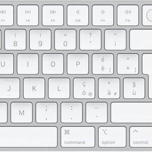 Apple Magic Keyboard con Touch ID e tastierino numerico: Bluetooth, ricaricabile. Compatibile con i computer Mac con chip Apple; Italiano, tasti bianchi
