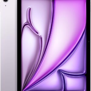 Apple iPad Air 11″ (M2): display Liquid Retina, 128GB, fotocamera frontale orizzontale da 12MP, fotocamera posteriore da 12MP, Wi Fi 6E, Touch ID, autonomia di un giorno intero — Viola