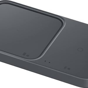 Samsung Wireless Charger Duo 15W Fast Charging 2.0, Grigio Scuro