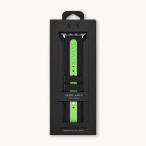 Armani Exchange Bracciale da Uomo in Silicone per Apple Watch Serie 1, 2, 3, 4, 5, 6 O 7 (42/44/45 mm)