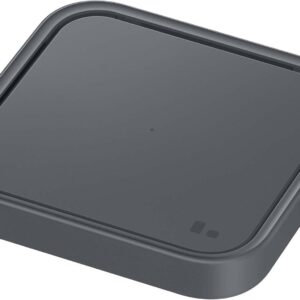 Samsung Wireless Charger Single 15W Fast Charging 2.0 con Caricabatterie 25W, Grigio Scuro