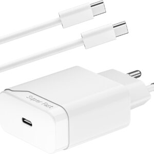 25W Caricatore per Samsung Galaxy A55 5g A54 A52s A53 A35 A34 A25 A15 A14 A13 S24 S23 5g S22 S21 S20 M54 M35 M15 Note20, Z Flip, Z Fold, EP-TA800, Rapido Caricabatterie USB C Spina Presa