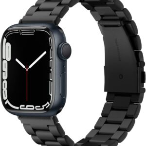 Spigen Cinturino Modern Fit Compatibile con Apple Watch Series per Apple Watch Ultra 2/1 49mm, Series 10 46mm, 9/8/7 45mm, 6/SE/5/4 44mm e 3/2/1 42mm – Nero