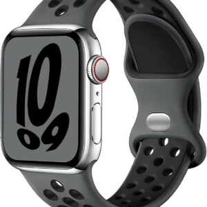 Gulemfy Compatibile per Apple Watch Cinturino – Cinturino 44mm 42mm 45mm 49mm 38mm 40mm 41mm, Sportiva Cinturini Silicone Morbido e Traspirante per iWatch Series SE 8 7 6 5 4 3 Ultra