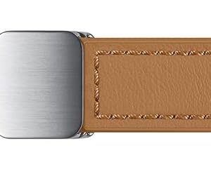 Samsung D-Buckle Hybrid Eco-Leather Band (Slim, S/M) Cinturino in ecopelle per Galaxy Watch4 | Watch5 | Watch6 Series, Camel