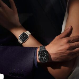 OULUOQI Cinturino di ricambio compatibile con cinturino Apple Watch 41mm 40mm 38mm 46mm 45mm 44mm 42mm 49mm, bracciali milanesi in acciaio inossidabile per iWatch serie 10 9 8 SE 7 6 5 4 3 2 1 Ultra 2