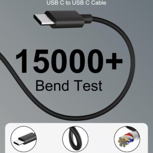 25W Caricatore USB C Rapido per Samsung Galaxy S24 Ultra/S23/S22 Ultra/S21 Ultra/S20/S10/S9/A54 5G/A15, Alimentatore USB C Spina Presa Tipo C Spinotto con 2M Cavo Caricatore per Samsung serie