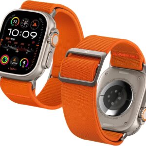Spigen Cinturino Lite Fit Ultra Compatibile con Apple Watch Series per Apple Watch Ultra 2/1 49mm, Series 10 46mm, Series 9/8/7/6/5/4 45mm/44mm e Series 3/2/1 42mm – Arancione