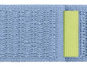 Samsung Fabric Band (Wide, M/L) Cinturino in materiale riflettente per Galaxy Watch4 | Watch5 | Watch6 | Watch FE | Watch7 Series, Blue