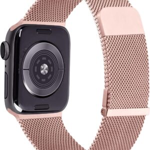 YZXL Metallo Cinturino per Cinturini Apple Watch 40mm 38mm 41mm 42mm 44mm Ultra 2 49/46/45mm, Magnetico+Fibbia Cinturini per iWatch SE Series 10 9 8 7 6 5 4 3 2 1 SE