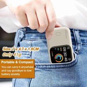 Caricatore Wireless Per Apple Watch, 1200mAh Portatile Power Bank Per Apple Watch 44/45mm Series 9/8/7/6/5/4, Ricarica a Induzione Magnetica (Galassia)