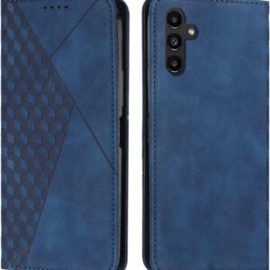 KOUYI Cover per Samsung Galaxy A25 5G, Custodia Portafoglio,Cover Libro,Pelle Flip/Folio Case con [Funzione di Supporto] [3-Scheda Slot] [Magnetica] Antiurto (Blu)