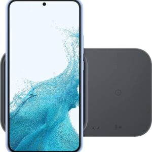 Samsung Wireless Charger Duo 15W Fast Charging 2.0, Grigio Scuro