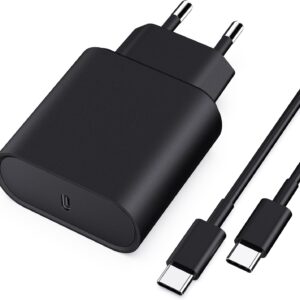 45W USB C Caricatore Caricabatterie per Samsung Galaxy S24 /S23 /S23+ /S23 Ultra /S22/S21/S20/Note20/A73/A53/S10 con 2M Cavo, Nanaisse USBC Presa Carica Alimentatore Tipo C Spina Ricarica Adattatore