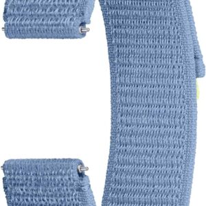 Samsung Fabric Band (Wide, M/L) Cinturino in materiale riflettente per Galaxy Watch4 | Watch5 | Watch6 | Watch FE | Watch7 Series, Blue