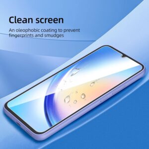 NEW’C 3 Pezzi, Vetro Temperato per Samsung Galaxy A34 5G, Pellicola Prottetiva, Senza Bolle, Durezza 9H, 0,33mm Ultra Trasparente, Ultra Resistente
