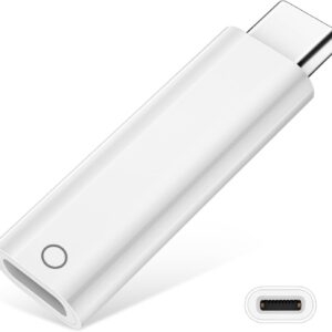 Connettore Adattatore per Apple Pencil 1st,Bluetooth Adattatore di ricarica da USB C maschio a Lightning femmina Adattatore per iPad 10th,Adattatore da USB C a Pencil per Apple Pencil e iPad 10th 2022