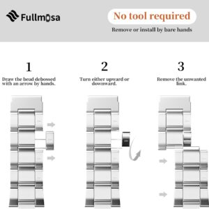 Fullmosa Cinturino per Apple Watch 42mm/44mm/45mm/49mm 38mm/40mm/41mm, Cinturino in Acciaio Inossidabile Compatibile con iWatch, Cinturini per Apple Watch Serie 9 8 7 6 5 4, Apple Watch SE/Ultra 2