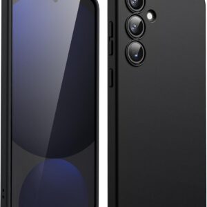 JETech Cover Slim per Samsung Galaxy S24 FE, Custodia per Telefono Sottile Antiurto in TPU Morbido Flessibile con Finitura Opaca (Nero)